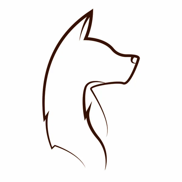 Cute fox draw — Stock Vector