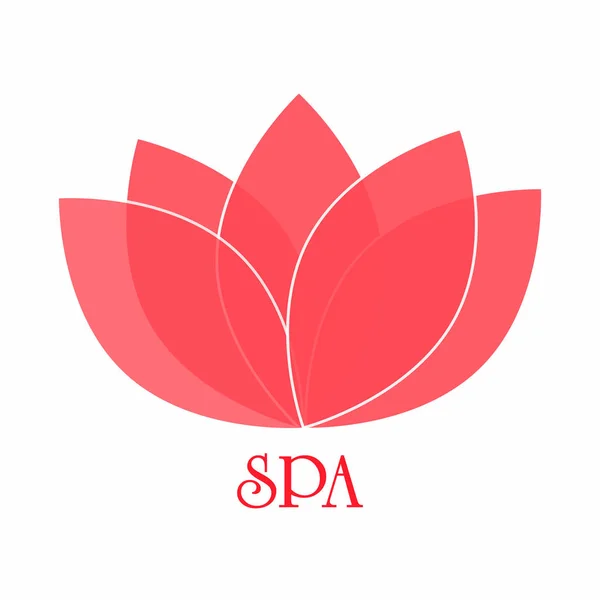 Etiqueta de spa abstracta — Vector de stock