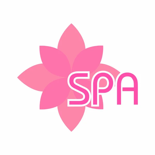 Etiqueta de spa abstracta — Vector de stock