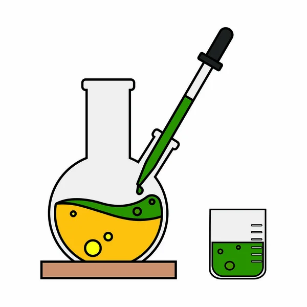 Abstraktní chemický objekt — Stockový vektor