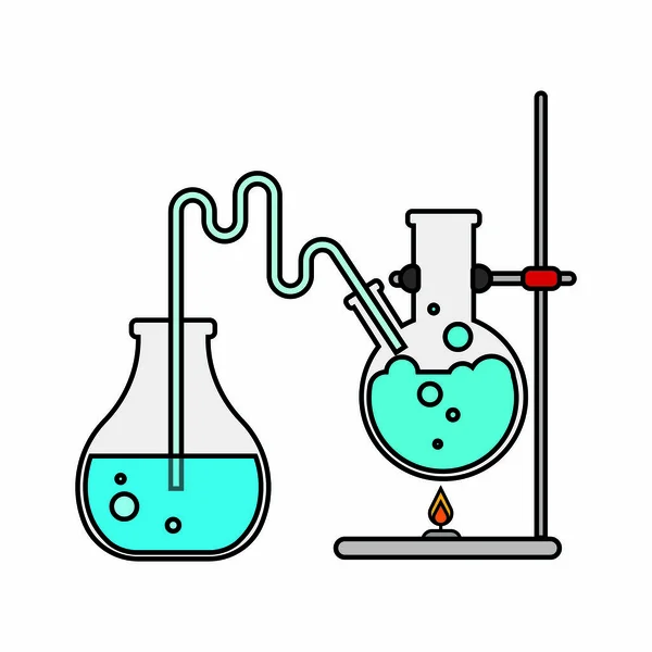 Abstrakcyjny obiekt chemiczny — Wektor stockowy