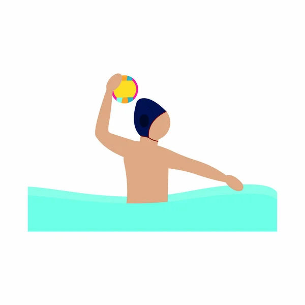 Abstrakt simning sport — Stock vektor