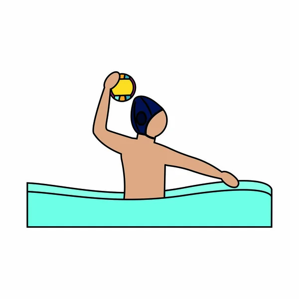 Abstrakcja pływanie Sport — Wektor stockowy