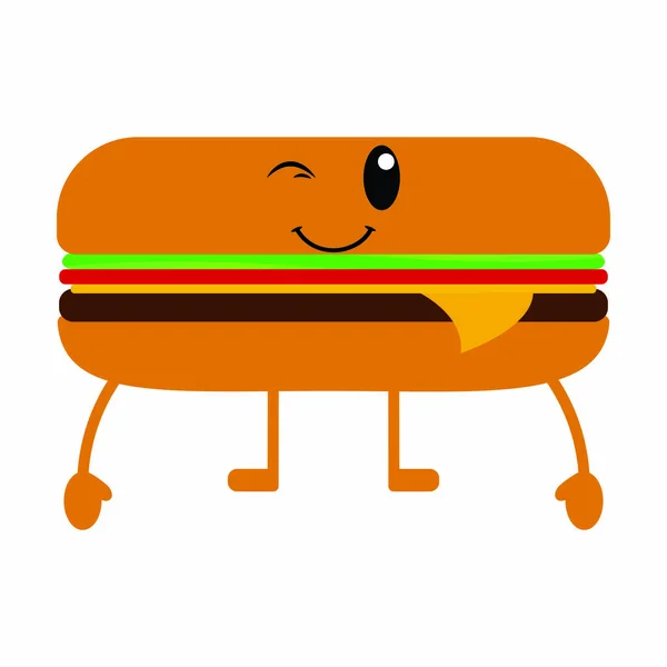 Desenhos animados fast food —  Vetores de Stock