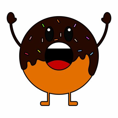 Lezzetli Fast food karikatür nesne