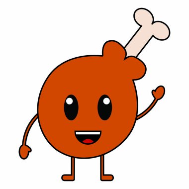 Lezzetli Fast food karikatür nesne