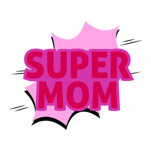 Super mamma sfondo — Vettoriale Stock