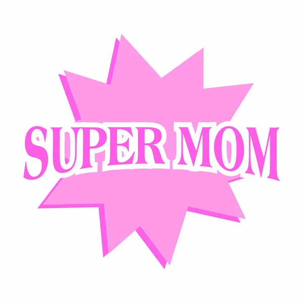 Super Mom Hintergrund — Stockvektor