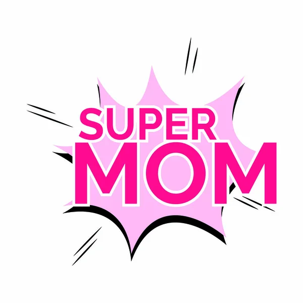 Super mamá fondo — Vector de stock