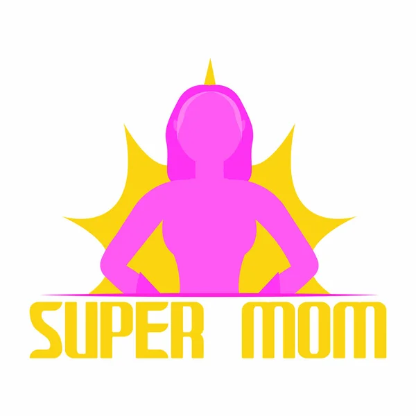 Super mãe fundo — Vetor de Stock