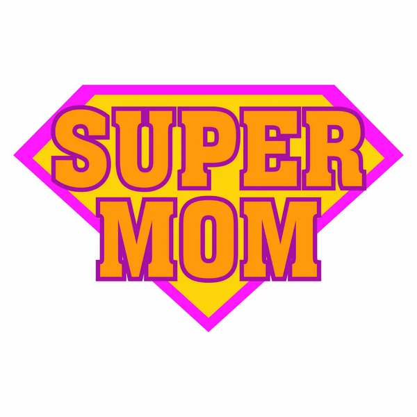 Super Mom Hintergrund — Stockvektor