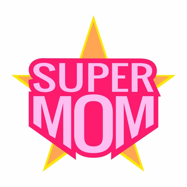 Super mamá fondo — Vector de stock