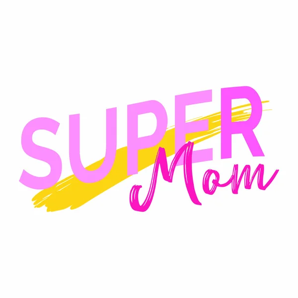 Super Mama tło — Wektor stockowy