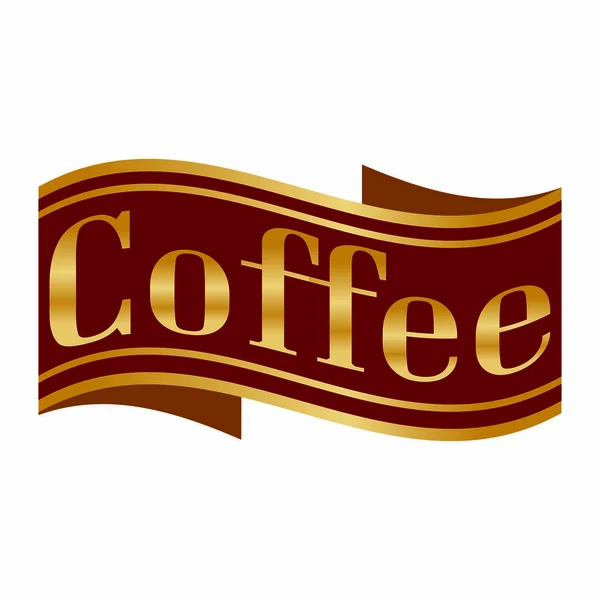 Etiqueta de café abstracta — Vector de stock