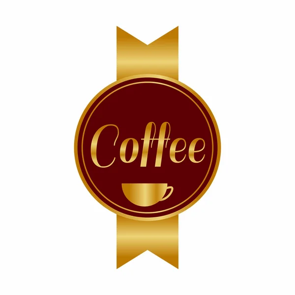 Etiqueta de café abstracta — Vector de stock