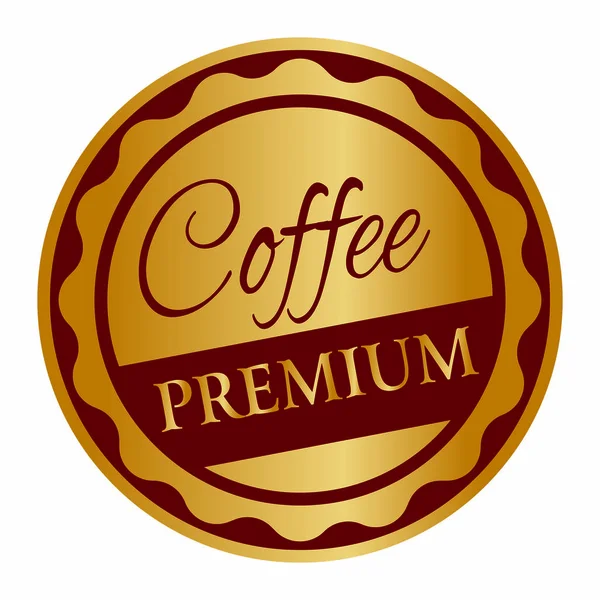 Etichetta astratta caffè — Vettoriale Stock