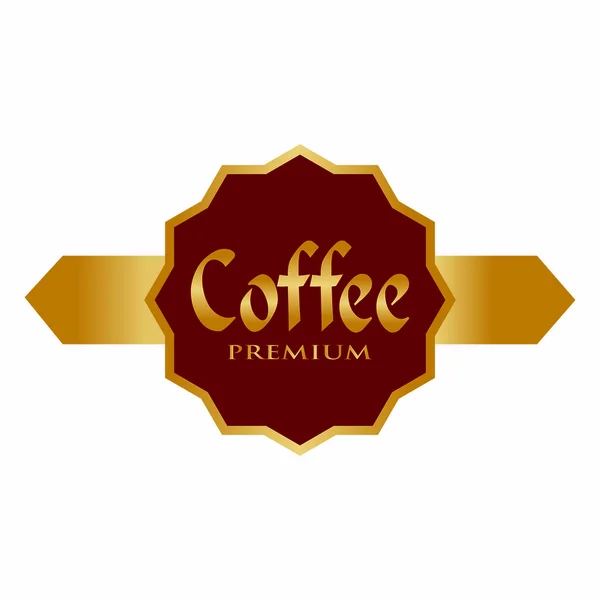 抽象的なコーヒー ラベル — ストックベクタ