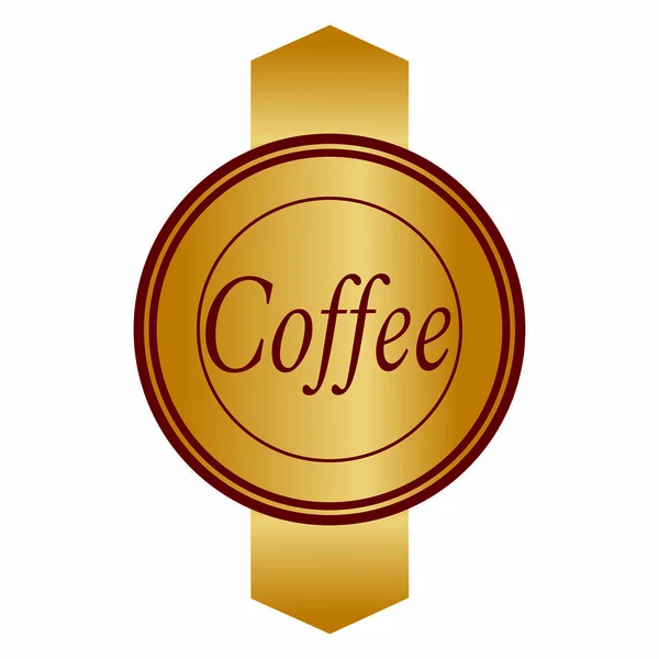 Etiqueta de café abstracta — Vector de stock