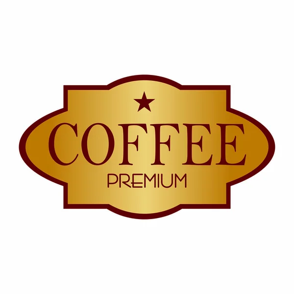 Etichetta astratta caffè — Vettoriale Stock