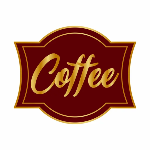 Rótulo de café abstrato —  Vetores de Stock