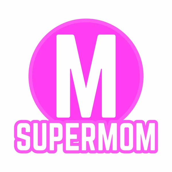 Super mamá fondo — Vector de stock