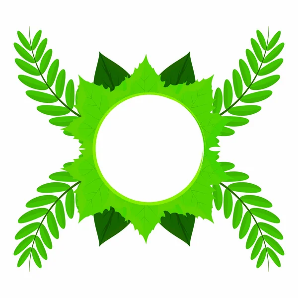 Абстрактный зелёный лист — стоковый вектор