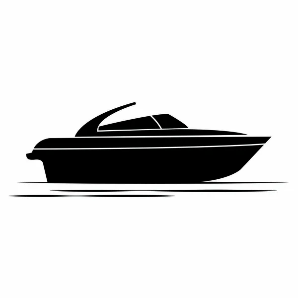 Front view of a boat — Stock Vector