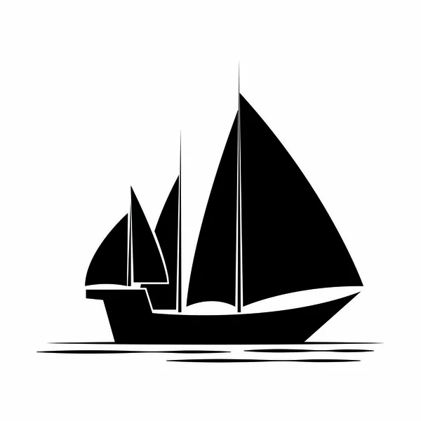 Framsida av en båt — Stock vektor