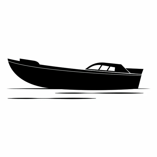 Front view of a boat — Stock Vector