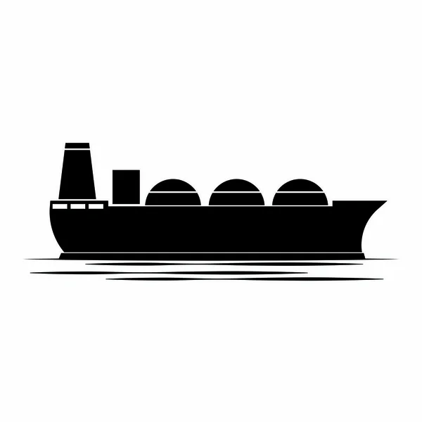 Εμπρόσθια όψη της μια βάρκα — Διανυσματικό Αρχείο