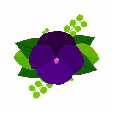 Soyut sevimli çiçek