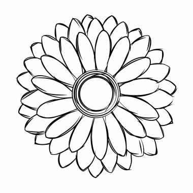 Soyut sevimli çiçek