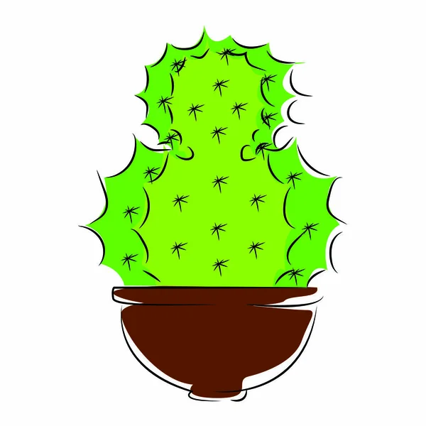 Kaktus lucu abstrak - Stok Vektor