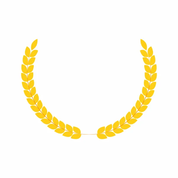 Couronne de feuille de laurier — Image vectorielle