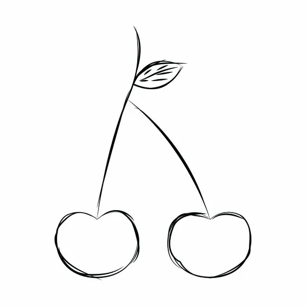 Delucious fruit tekening — Stockvector