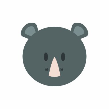 Şirin gergedan yüz