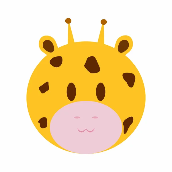 Roztomilé žirafy tvář — Stockový vektor