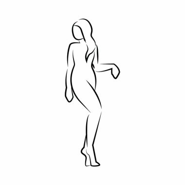 kadın vücut çizim