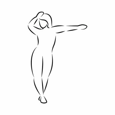 kadın vücut çizim