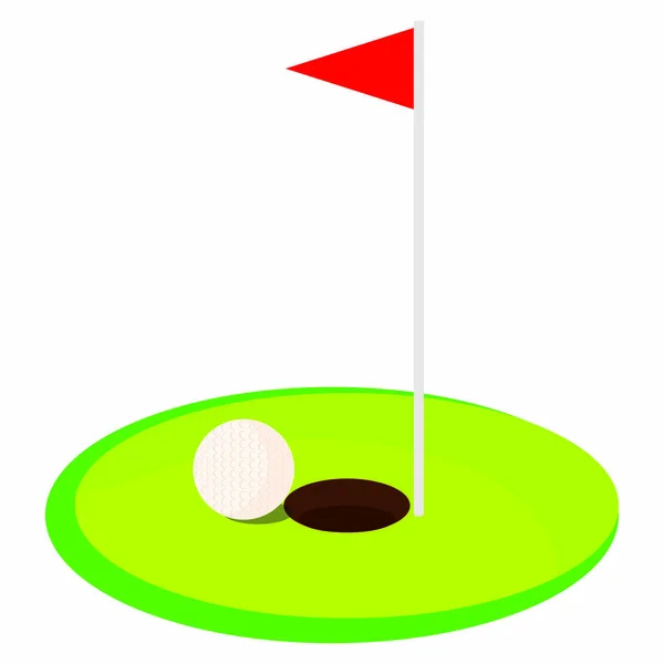 Objeto de golf abstracto — Archivo Imágenes Vectoriales