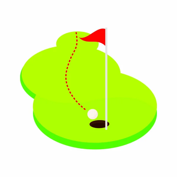 Absztrakt golf objektum — Stock Vector