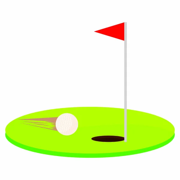 Objeto de golf abstracto — Vector de stock