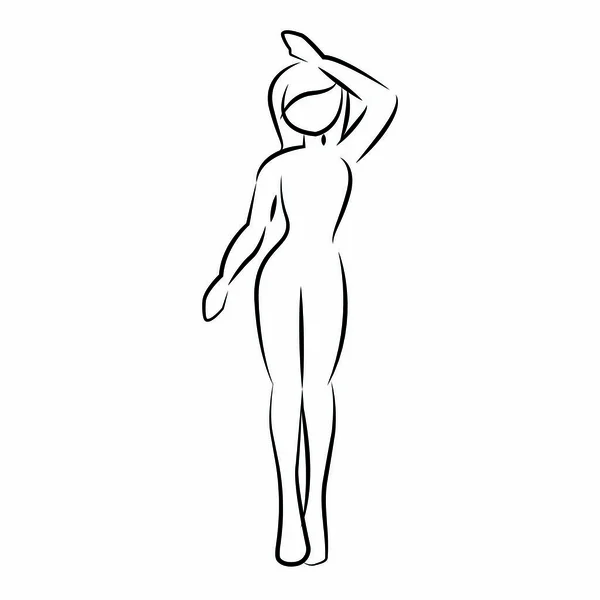 Mulheres desenho do corpo — Vetor de Stock