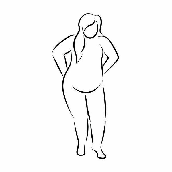 Mulheres desenho do corpo —  Vetores de Stock