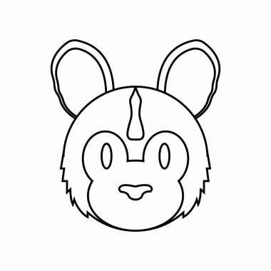 Sevimli hayvan yüzü