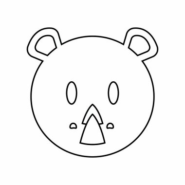 Sevimli hayvan yüzü