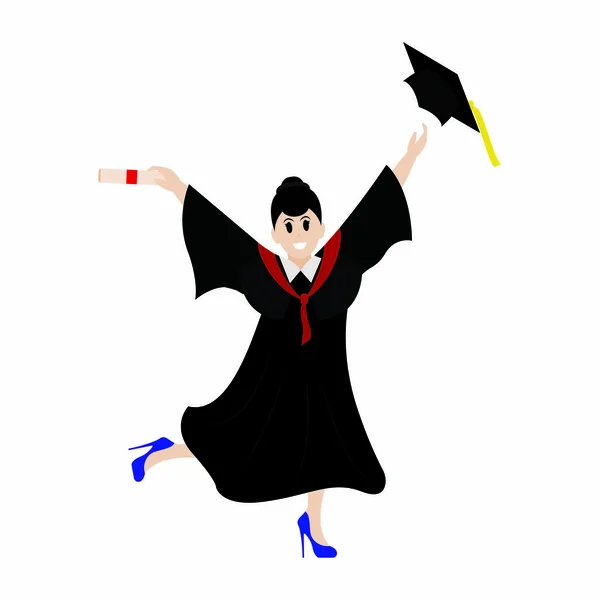 Feliz día de graduación — Vector de stock