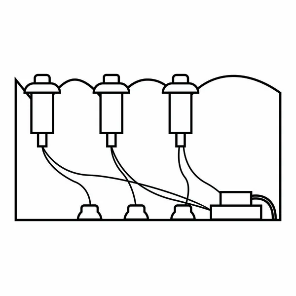 Abstrakte Energiegewinnung — Stockvektor