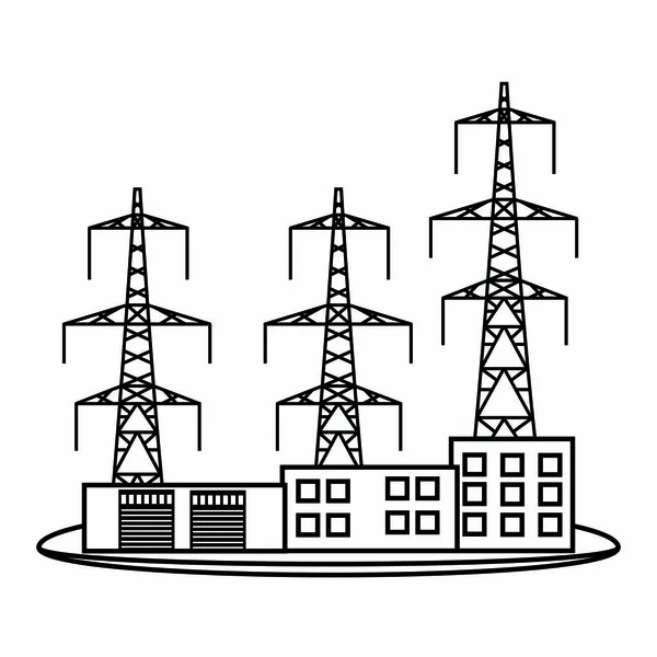 Construção de energia abstrata —  Vetores de Stock