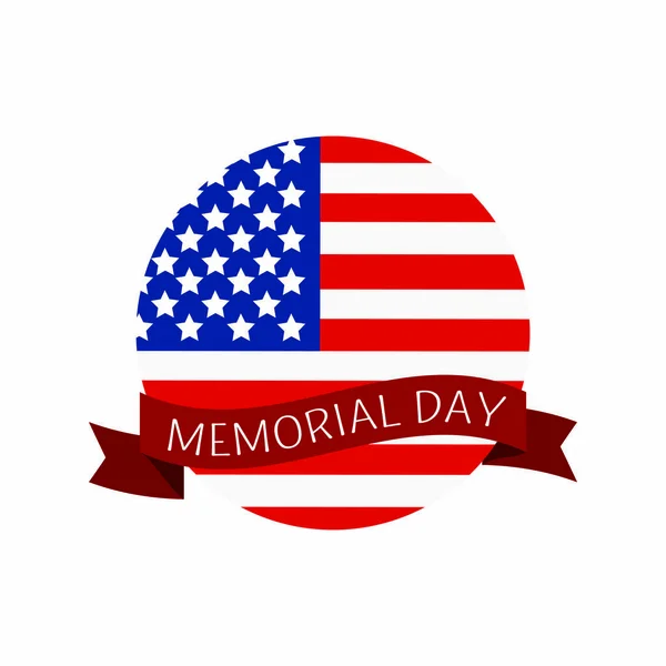 Memorial day háttér — Stock Vector